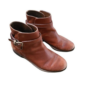 Tory Burch Booties Brown Leather Size 6.5